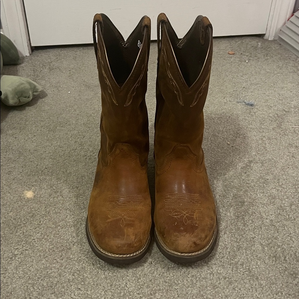 Ariat Tan Leather Western Boots